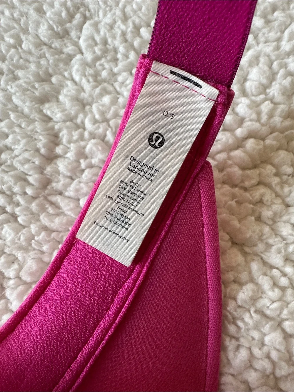 lululemon athletica Hot Pink Performance Visor
